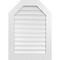 Ekena Millwork Octagonal Top Surface Mount PVC Gable Vent: Functional, w/ 3-1/2"W x 1"P Standard Frame, 26"W x 36"H GVPOT26X3601SF - alternate 1